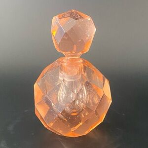 Stunning Coral Crystal Perfume Bottle